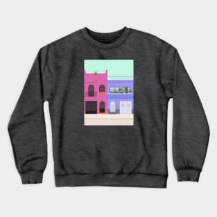 Colorful Houses in Mexico City, Mexico Crewneck Sweatshirt